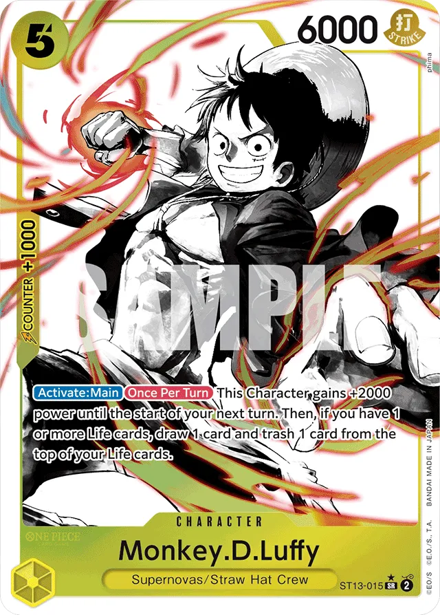 Monkey.D.Luffy - ST13-015 Super Rare Parallel