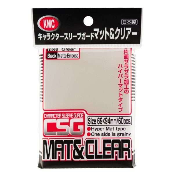 KMC Card Sleeves: Oversized- Character Guard Matte Clear