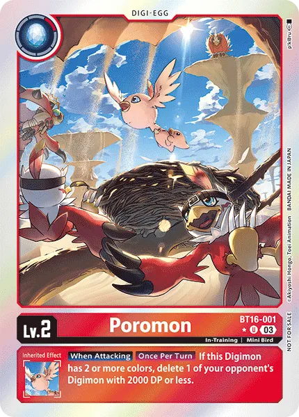 Poromon - BT16-001 - Uncommon Box Topper