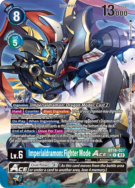 Imperialdramon: Fighter Mode ACE - BT16-027 - Alternative Art