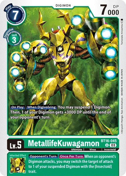 MetallifeKuwagamon - BT16-045 - Uncommon