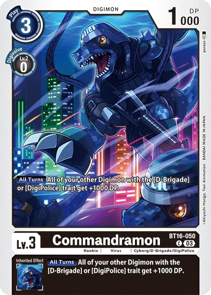 Commandramon - BT16-050 - Common