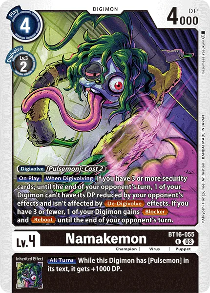 Namakemon - BT16-055 - Uncommon