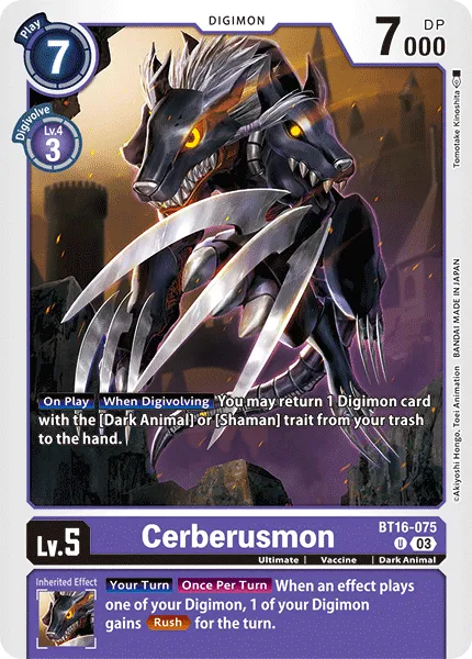 Cerberusmon - BT16-075 - Uncommon