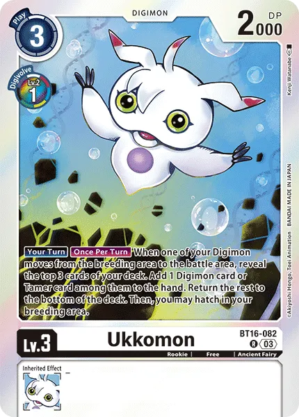 Ukkomon - BT16-082 - Rare