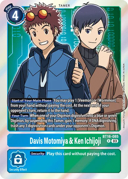 Davis Motomiya & Ken Ichijoji - BT16-085 - Rare