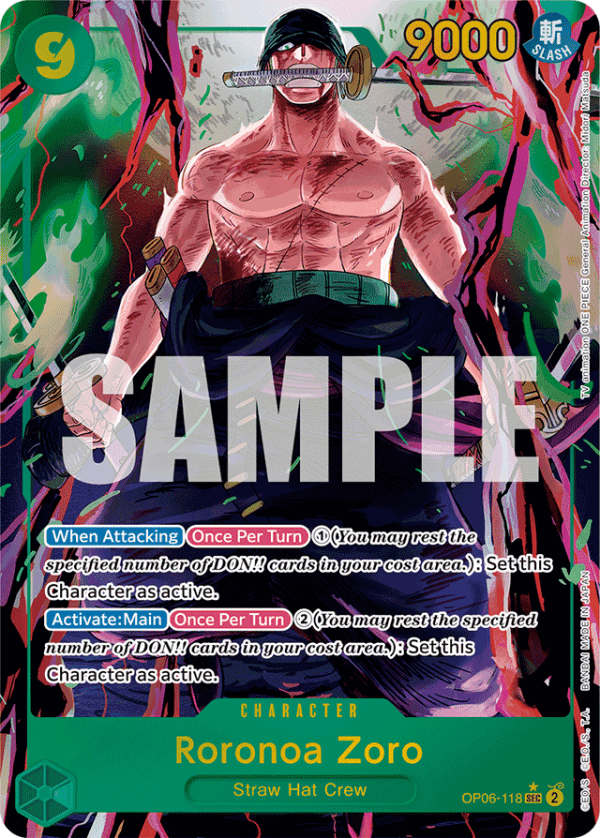 Roronoa Zoro - OP06-118 - Alternative Art