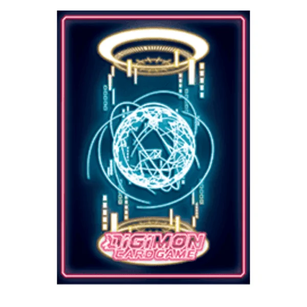 DIGIMON CARD GAME OFFICIAL SLEEVES 2024 Ver.1.0 Digi-Egg Black Neon