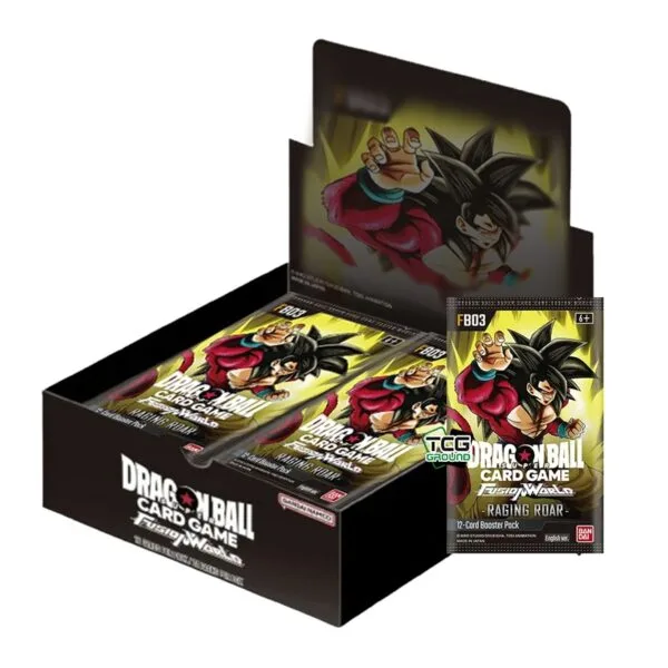 Dragon Ball Super Card Game - Fusion World - Raging Roar - Booster Box (24 Packs)