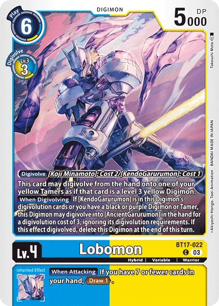 Lobomon  - BT17-022 - Common