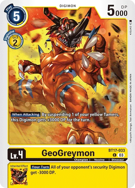 GeoGreymon  - BT17-033 - Common