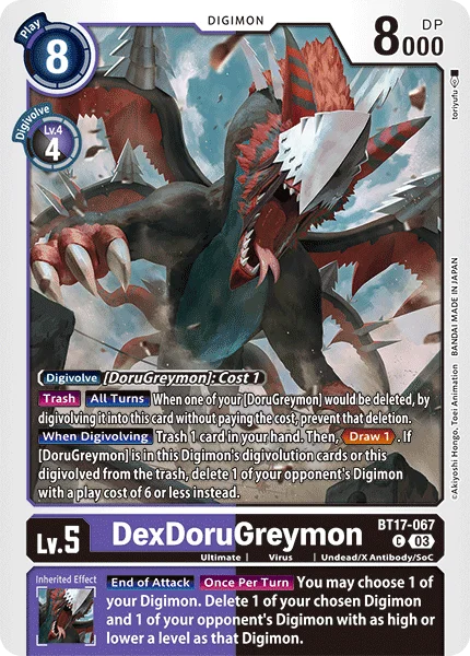 DexDoruGreymon  - BT17-067 - Common