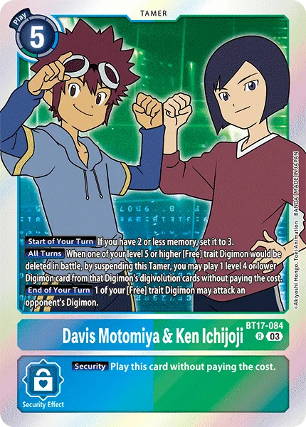 Davis Motomiya & Ken Ichijoji  - BT17-084 - Rare