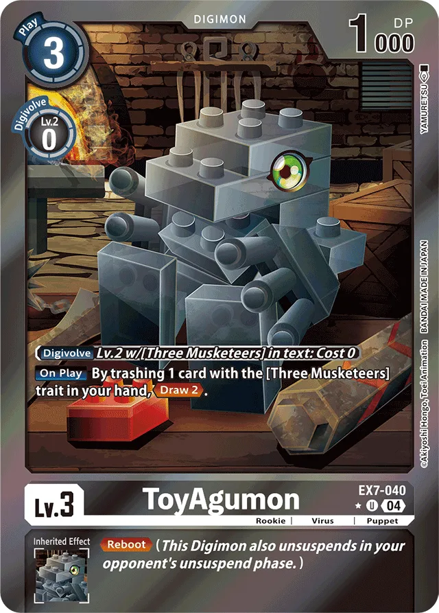 ToyAgumon - EX7-040 - Limited Uncommon