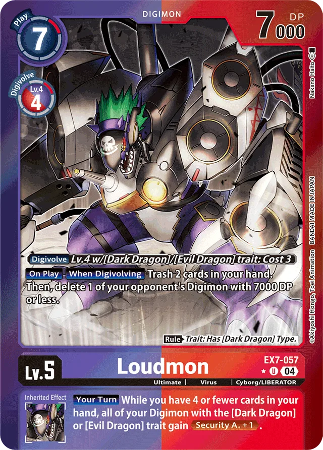 Loudmon - EX7-057 - Limited Uncommon