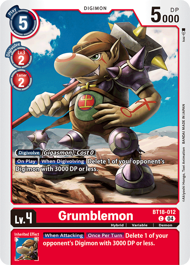 Grumblemon - BT18-012 - Common