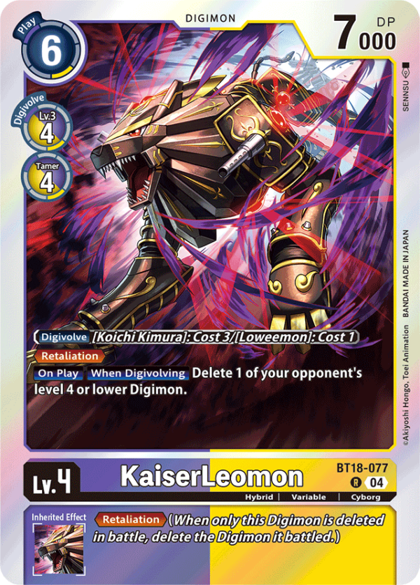 KaiserLeomon - BT18-077 - Rare