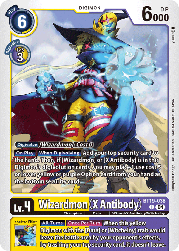 Wizardmon - X Antibody - BT19-036 - Uncommon