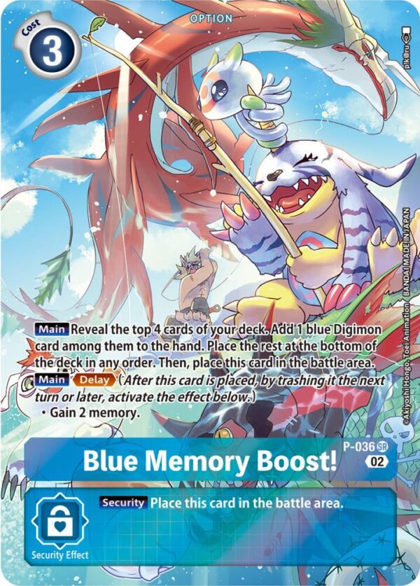 Blue Memory Boost! - P-036 (Digimon Adventure Box 2)