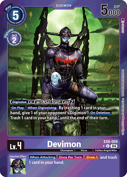 Devimon - EX8-059 -Limited Uncommon