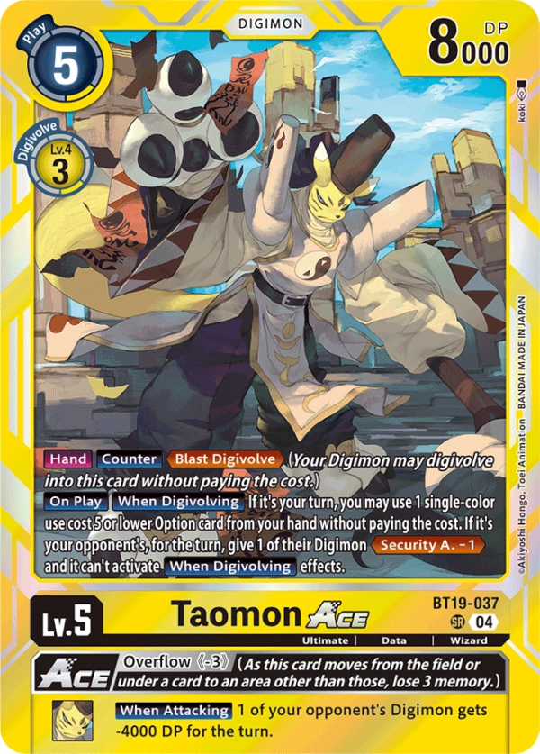 Taomon ACE - BT19-037 - Super Rare