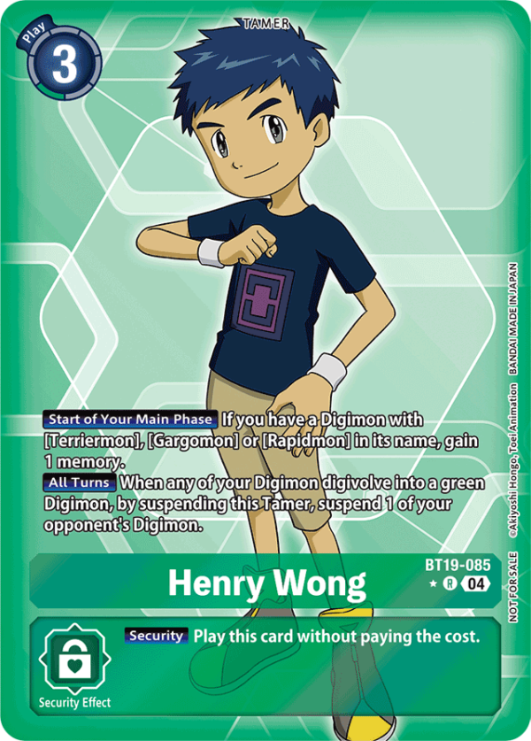 Henry Wong - BT19-085 - Box Topper