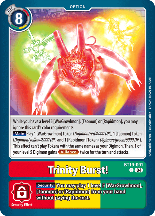 Trinity Burst! - BT19-091 - Common