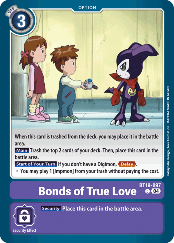 Bonds of True Love - BT19-097 - Common
