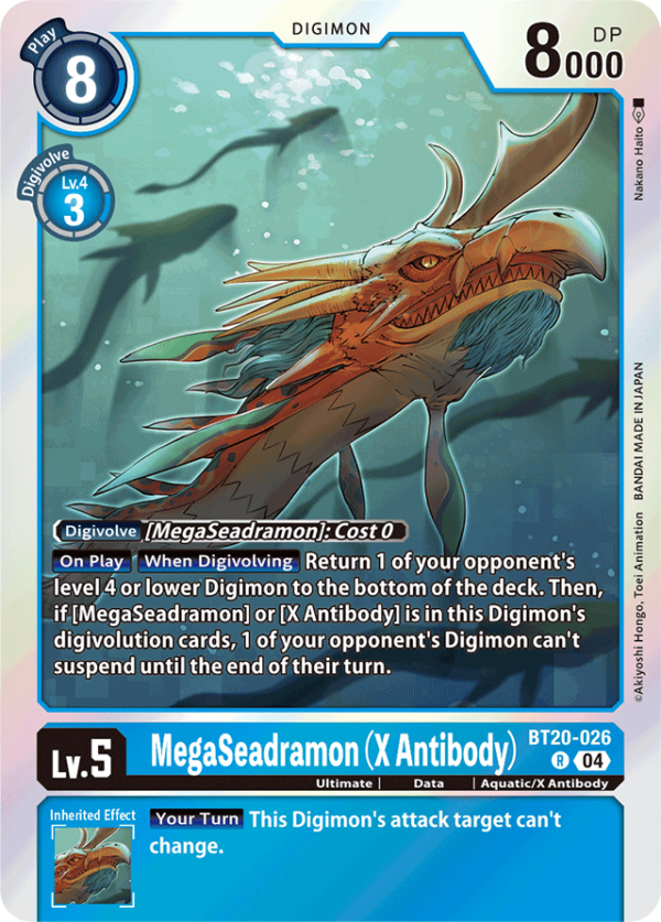 MegaSeadramon - X Antibody - BT20-026 - Rare