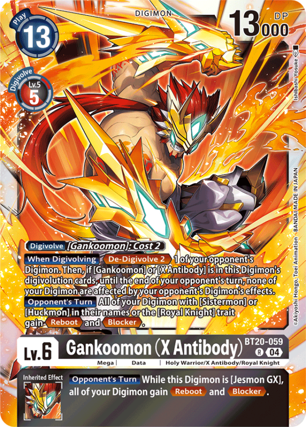 Gankoomon - X Antibody - BT20-059 - Rare