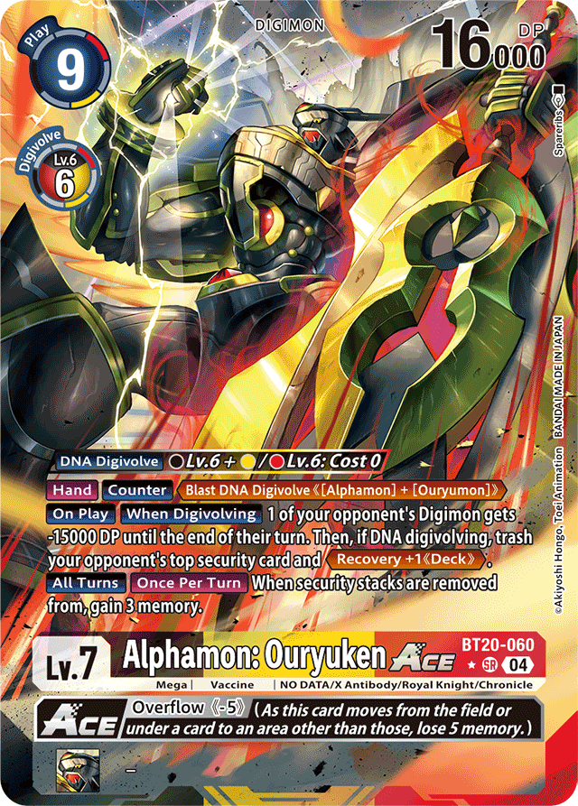 Alphamon: Ouryuken ACE - BT20-060 - Alternative Art