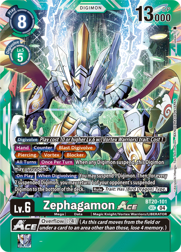 Zephagamon ACE - BT20-101 - Secret Rare