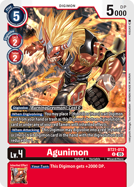 Agunimon (BT21-013) - Uncommon