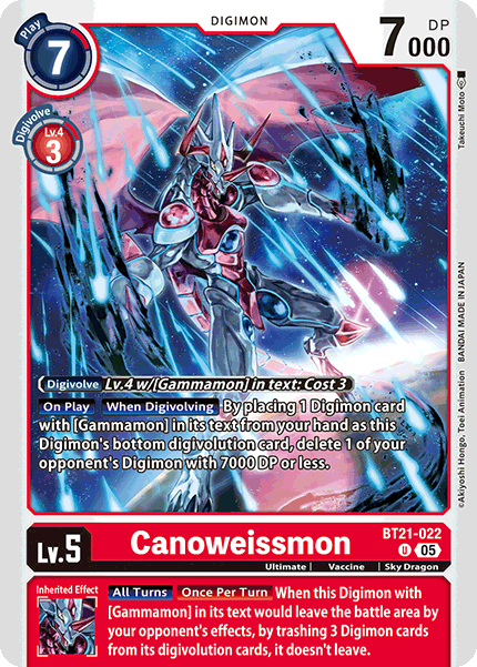 Canoweissmon (BT21-022) - Uncommon