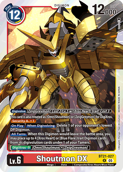 Shoutmon DX (BT21-027) - Rare