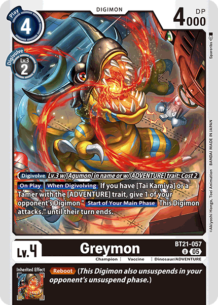 Greymon (BT21-057) - Uncommon