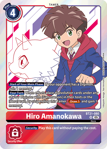 Hiro Amanokawa (BT21-080) - Super Rare