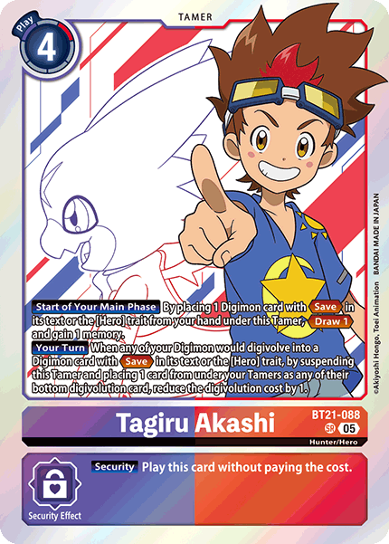Tagiru Akashi (BT21-088) - Super Rare