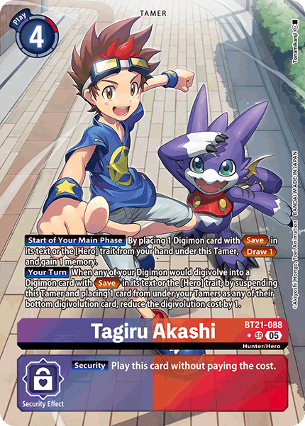 Tagiru Akashi (BT21-088) - Alternative Art