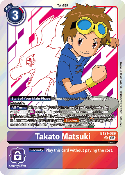 Takato Matsuki (BT21-089) - Super Rare