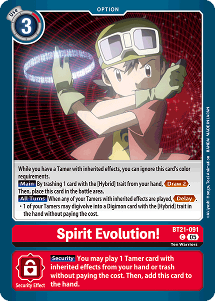 Spirit Evolution! (BT21-091) - Common