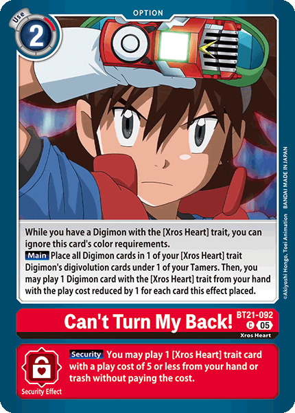 Can't Turn My Back!  (BT21-092) - Common