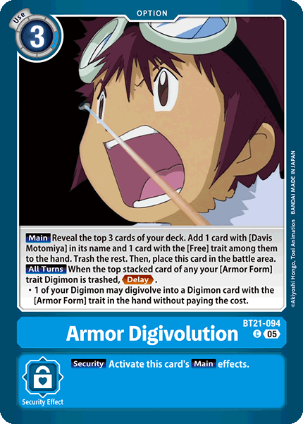 Armor Digivolution (BT21-094) - Common