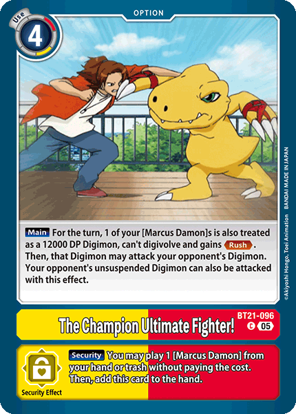 The Champion Ultimate Fighter! (BT21-096) - Common