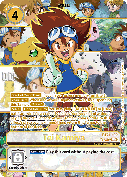 Tai Kamiya (BT21-102) - RARE PULL