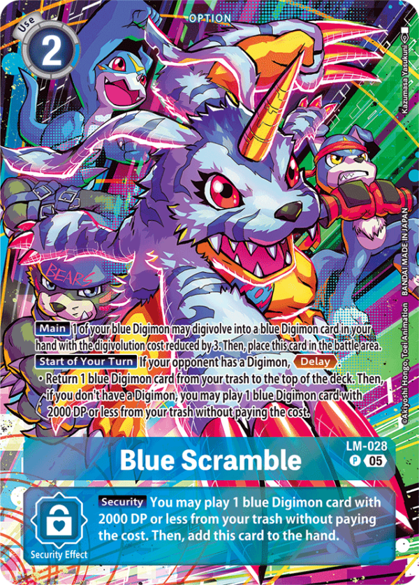 Blue Scramble (LM-028) GABUMON