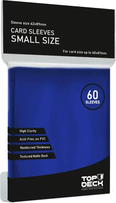 TOP DECK Protectores Esenciales Small 62x89mm color Azul