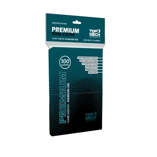 TOP DECK Protectores Premium Standard 66x91mm color Negro