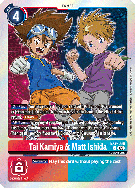 Tai Kamiya & Matt Ishida (EX9-066) - Rare